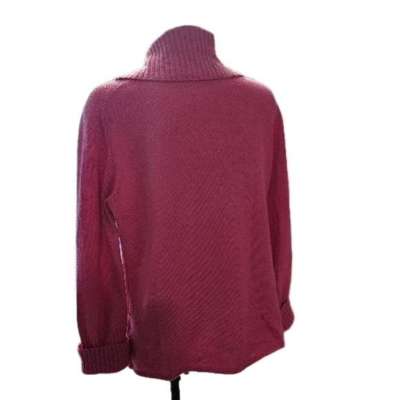 Cashmere Cowl-neck Sweater Beutler Swiss Design XL Pink - Picture 2 of 9